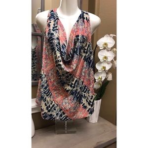 Black Rainn Pink and Blue Tank top